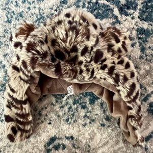 Eskimo Kids Cheetah faux fur hat toddler size